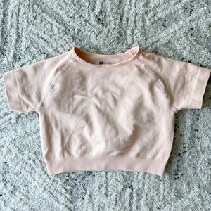 Pink athletic crop top